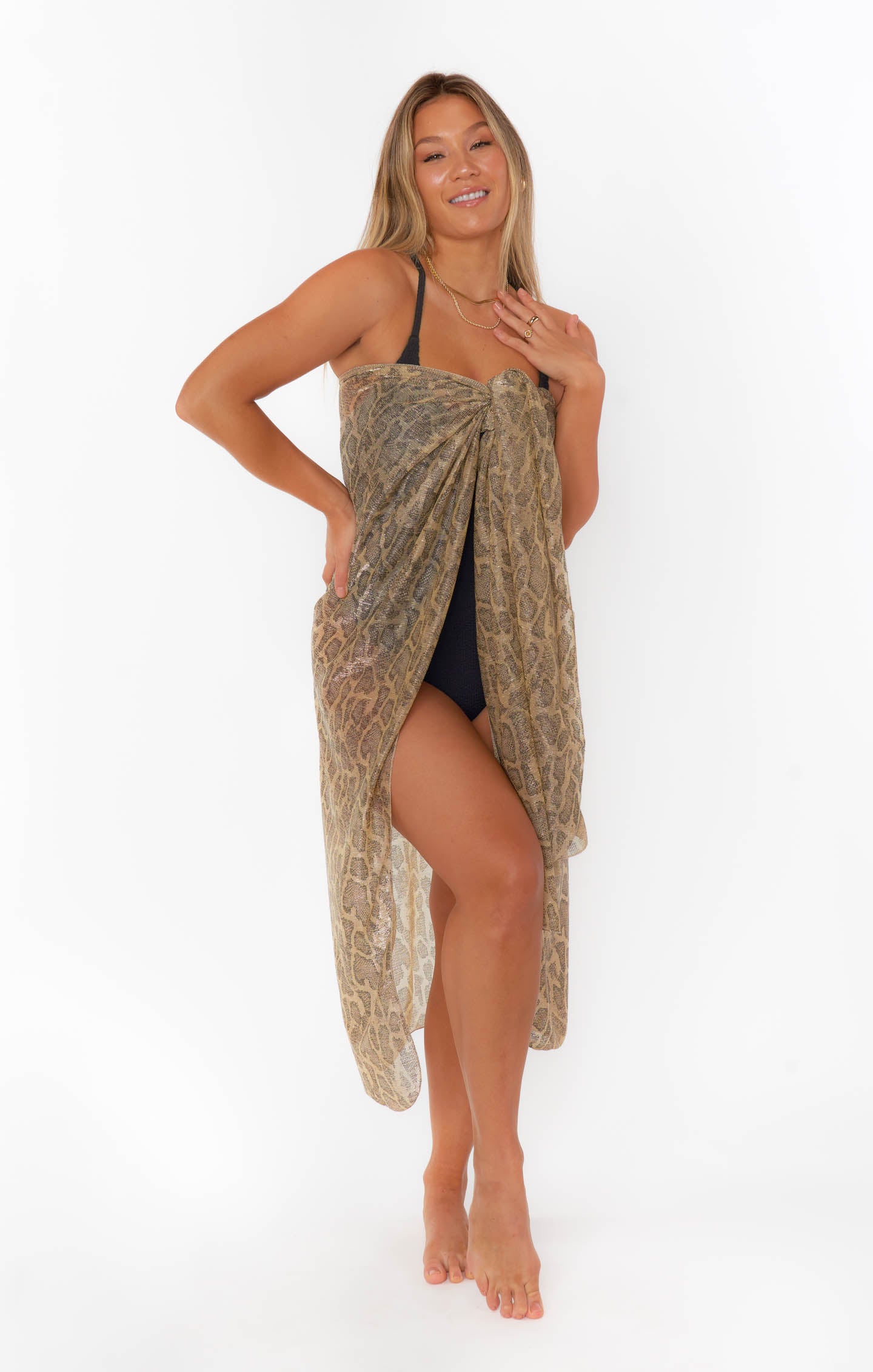 Glitter Python Universal Sarong ~ Glitter Python β Mumu